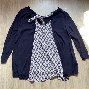 LOFT pattern back sweater
